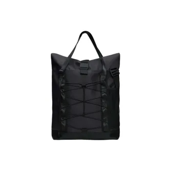 Rains PU Tote Bag Shopping Bag Handbag Men's Black