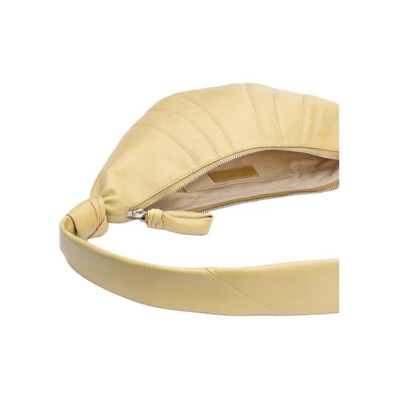 Lemaire Sheepskin Croissant Bag, Crossbody Bag, Shoulder Bag Unisex Ginger Yellow-1