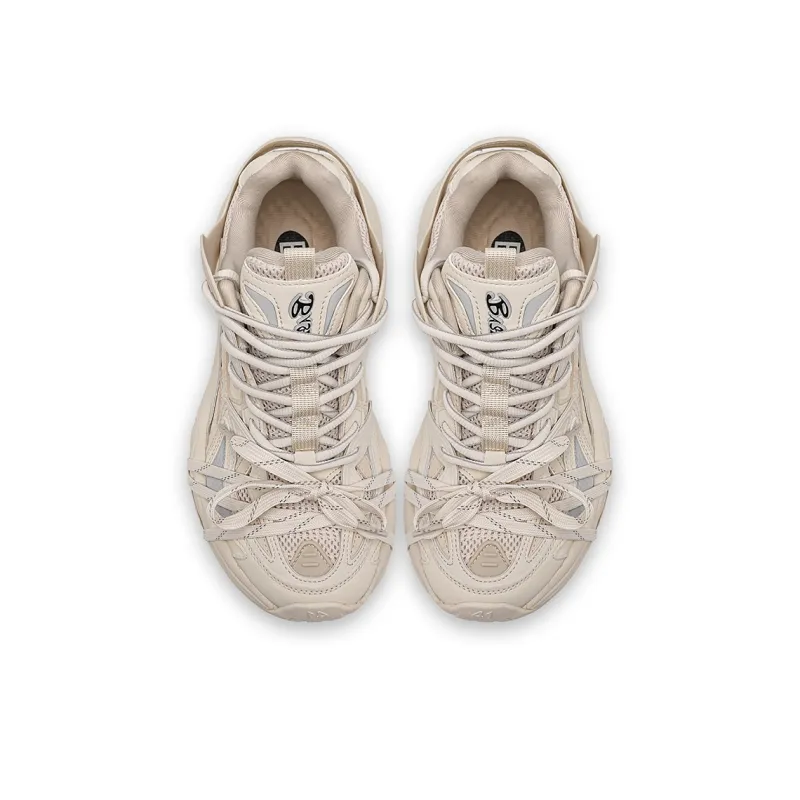 K WANG Height Increasing Wear Resistant Slip Resistant Low Top Chunky Sneakers Unisex-8