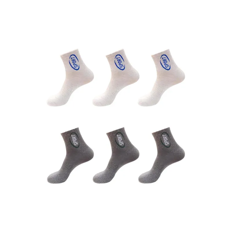 Lanza Mid Calf Socks Unisex 6 Pack-7