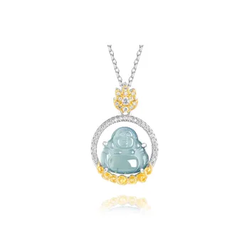 Royal Dragon Mirror Ice Type Necklaces Women's