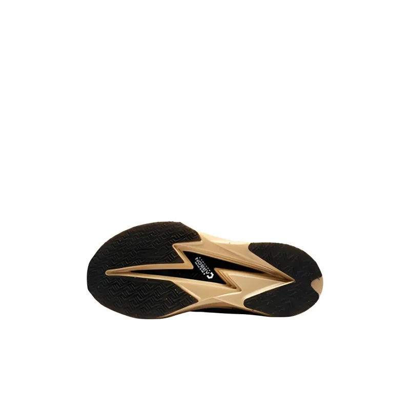 FILA KIDS SPEED 4 Slip Resistant Anti Kick Low Top Running Shoes Black Gold Kids'-4