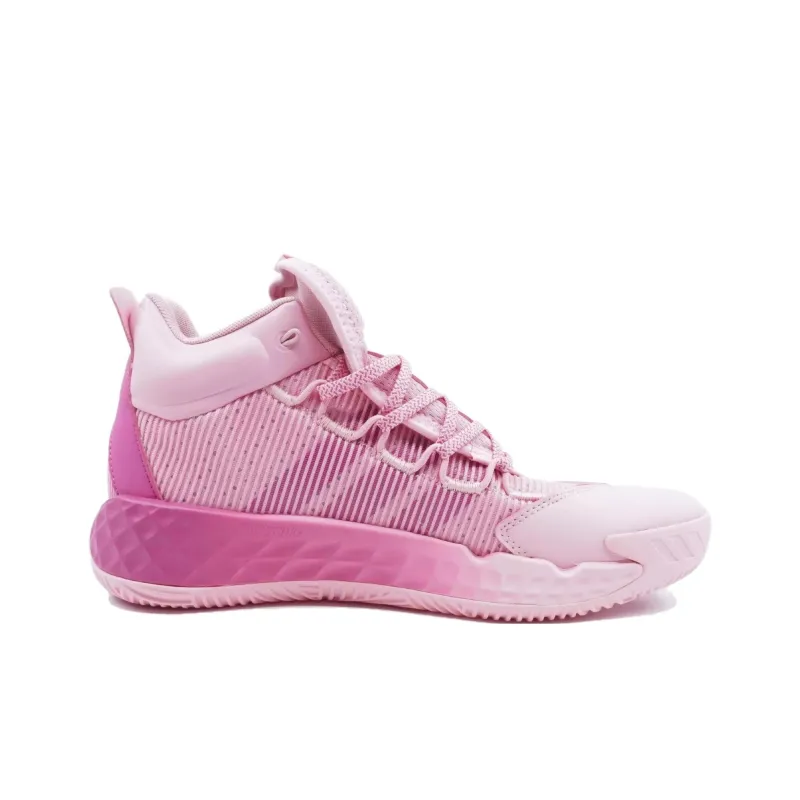 Adidas Pro Boost Anti-Slip Wear-Resistant Mid-Top Basketball Shoes Unisex Pink-1