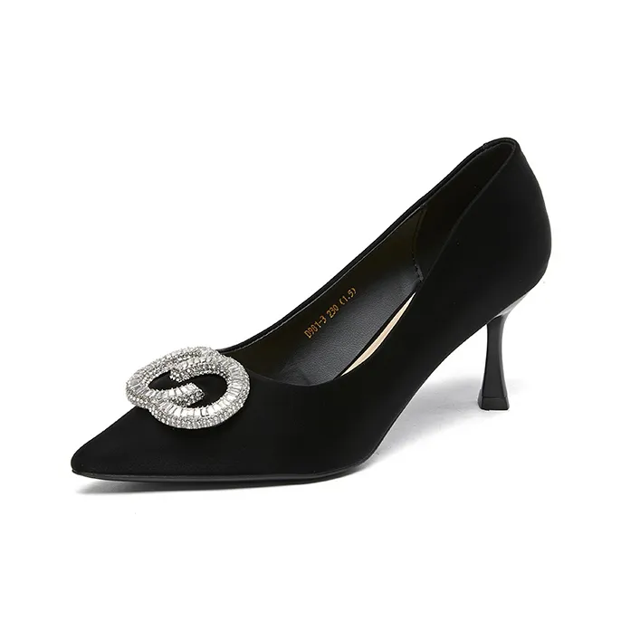FESOUNE Slim Heel High Heels Women's-3