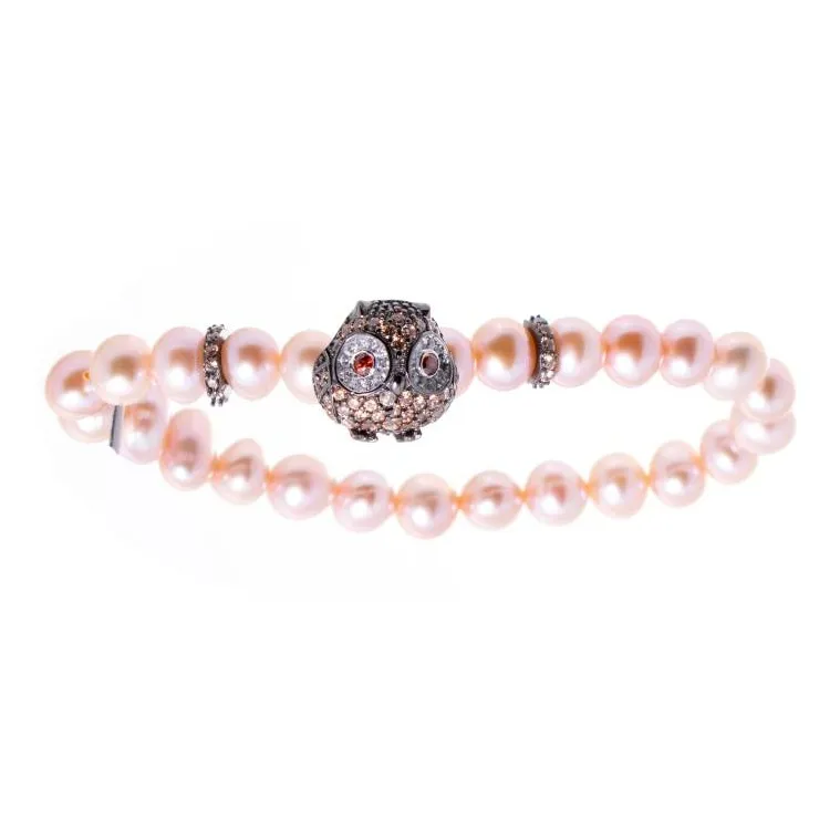 Lancaster Zircon 925 Silver Bracelets Women's Pink-0