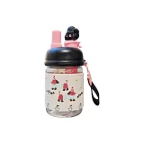 Black[with Carrying Strap+Straw+Tea Compartment]