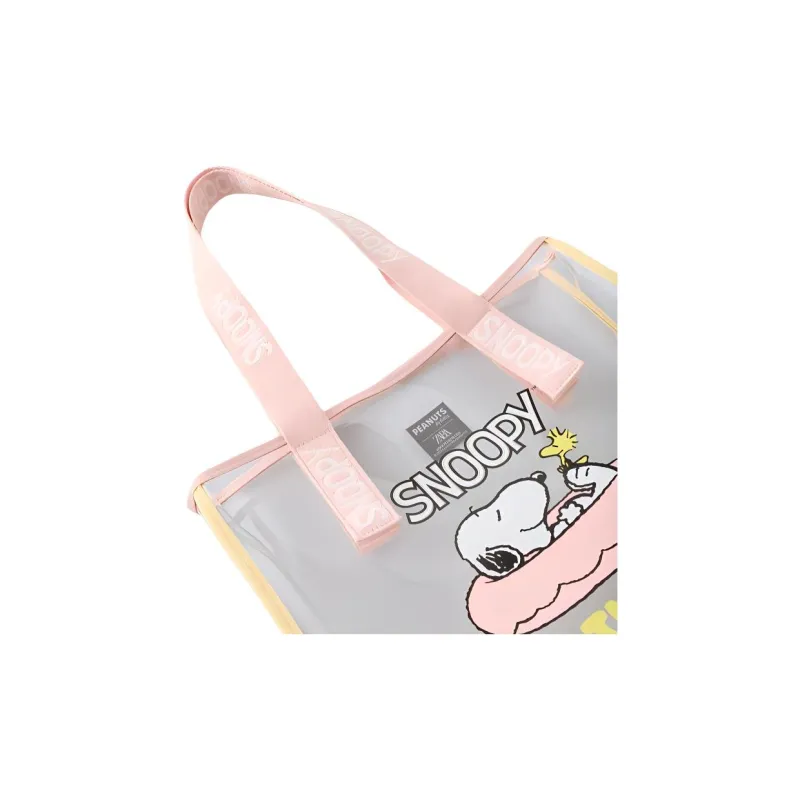 ZARA SNOOPY Polyester Tote Bag Shopping Bag Handbag Shoulder Bag Kids' Transparent-4