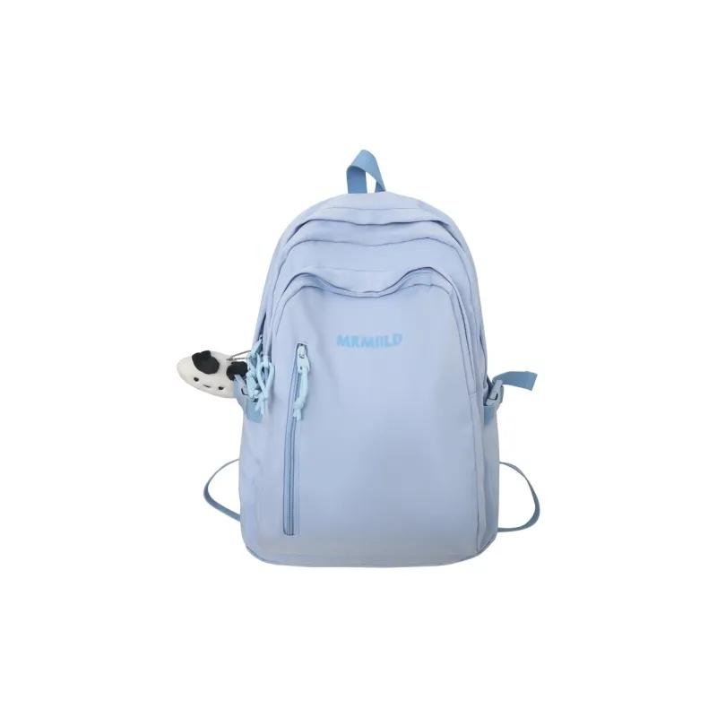 Travel Nylon Backpack Regular Unisex Black/White/Yellow/Pink/Blue-34