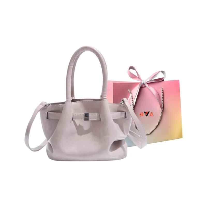 Yalu PU Shoulder Bag, Crossbody Bag, Handbag Women's Pink/White/Black-0