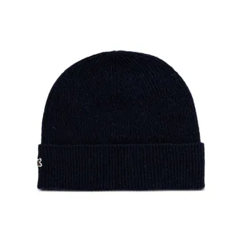 LACOSTE Crocodile appliqué Beanie Set Of Two