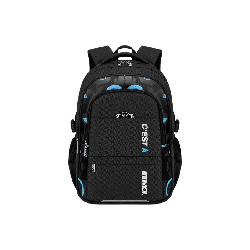 Pretty Baby Oxford Backpack Student Backpack Large Size Kids' Black-0