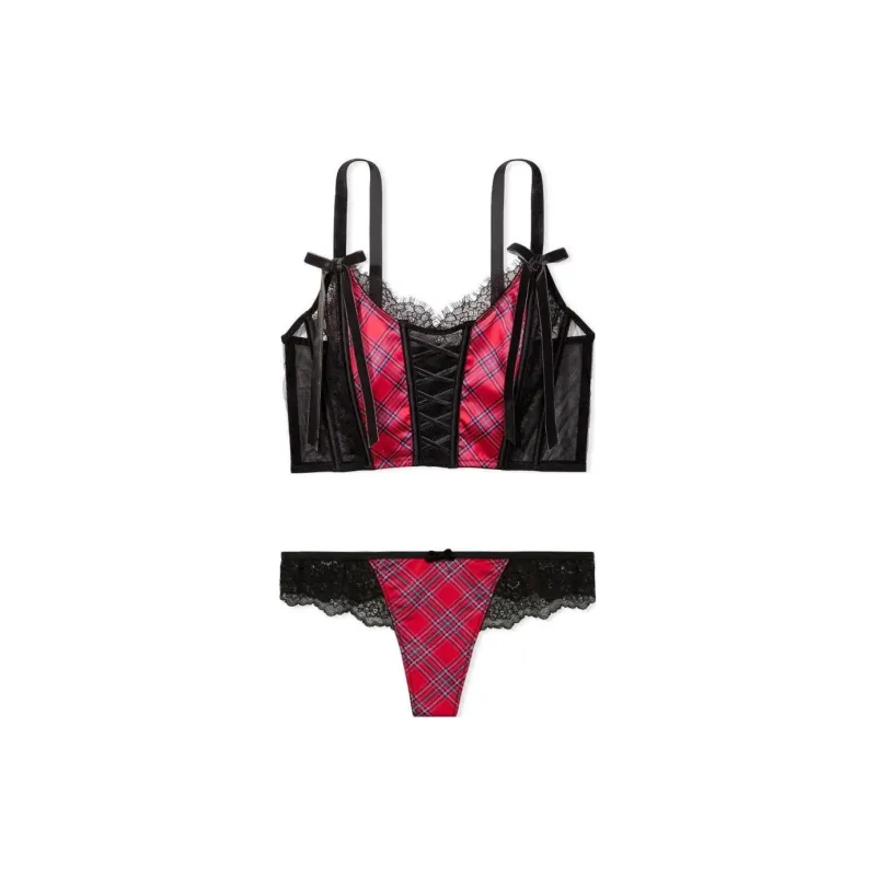 Victoria's Secret Underwear Set Women's Red-0