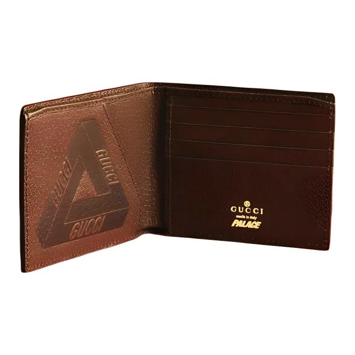 GUCCI PALACE Collaboration Gucci X Palace Collection Canvas Wallet Unisex Ebony-1