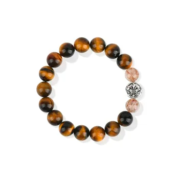 DVNRR Tiger's Eye Stone Jade Bracelets Unisex