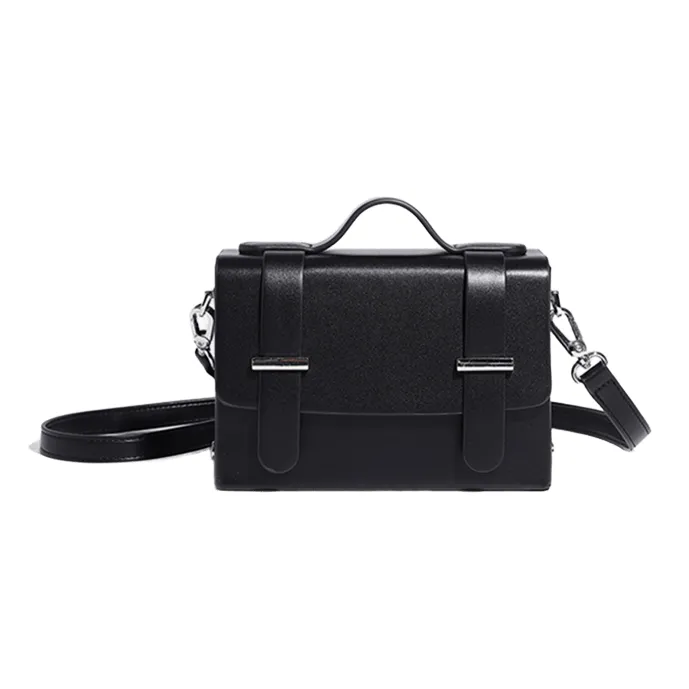 BEMIX PETS Microfiber Leather Handbag Regular Unisex Black-0