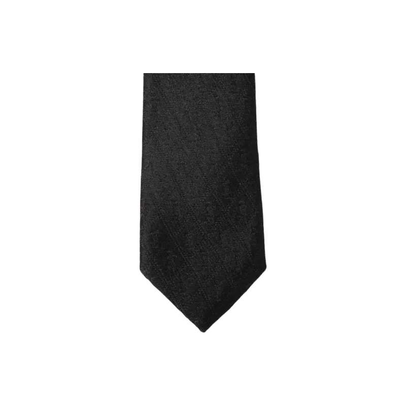 SAINT LAURENT Silk Ties Men's Black-1