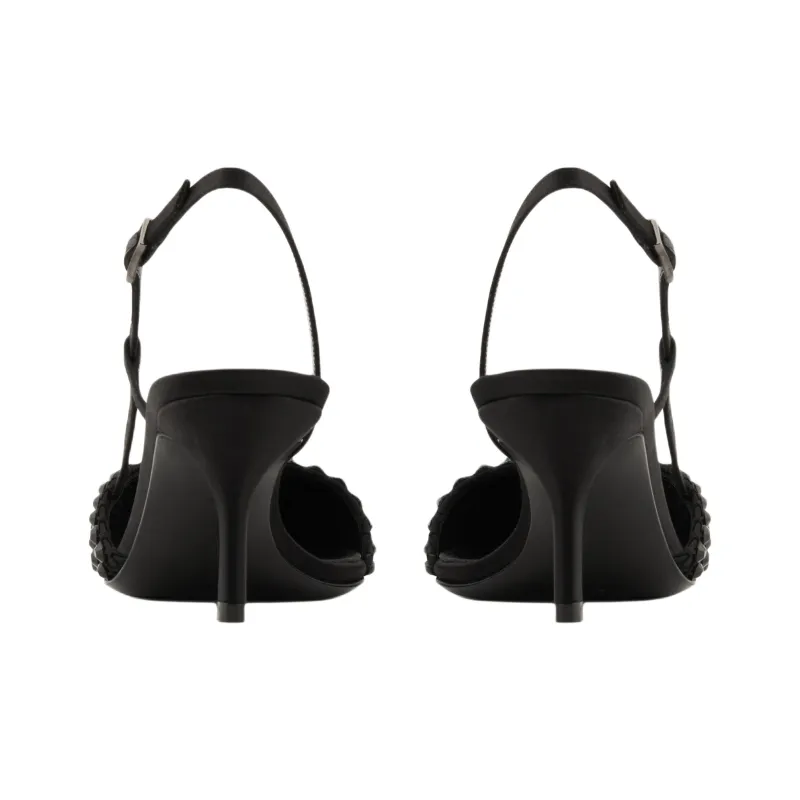 AMANI Slim Heel High Heels 6.5cm Women's Black-4