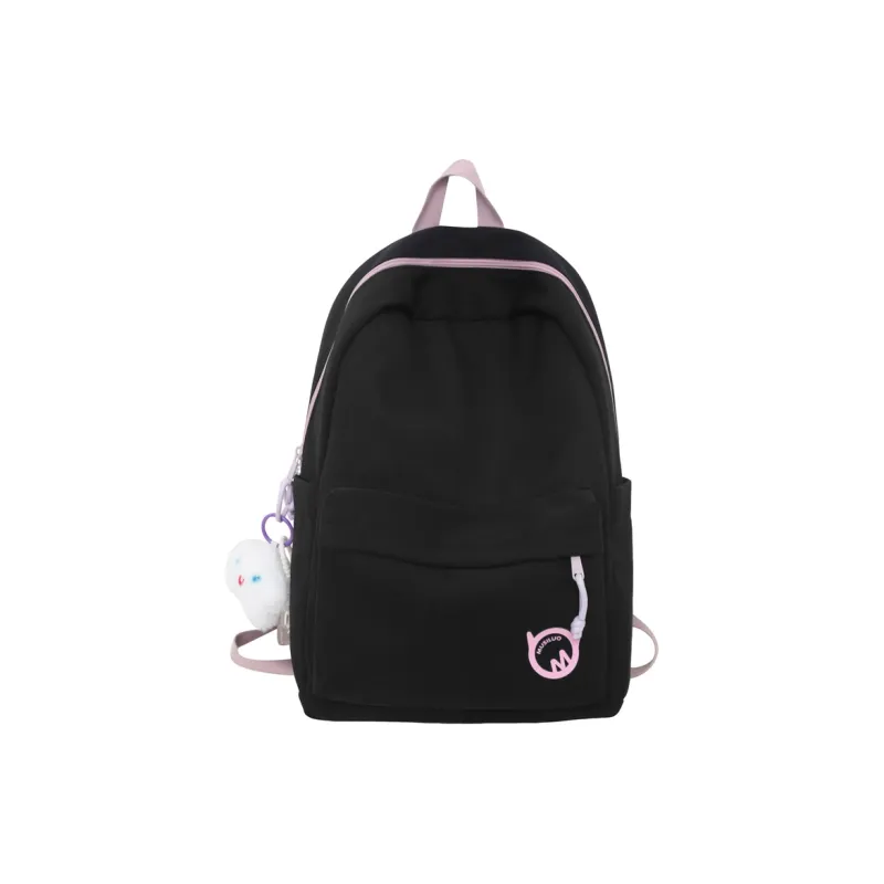 Yalu Nylon Backpack Regular Unisex White/Black/Yellow/Lake Blue-5
