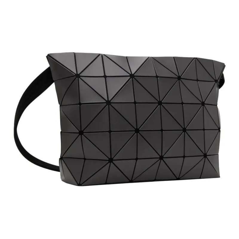 ISSEY MIYAKE BLOCKY Artificial Leather Shoulder Bag Men's Charcoal Gray-1