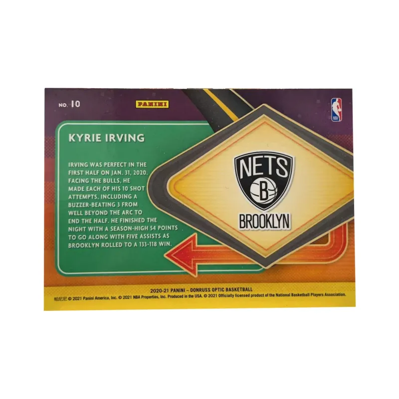 PANINI 2020 21 Nets Kyrie Irving European God Durex Classic Horizontal Close Up Collection Essential Sports Cards 1 Pc-1