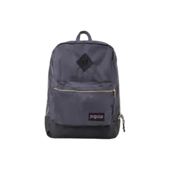 JanSport Fabric Backpack Medium Size Unisex Metallic Gray