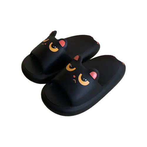 Thin Strips Slippers Unisex, Black