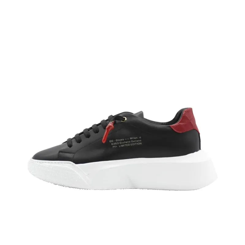 Giuliano Galiano Low-Top Casual Shoes Men's Black Red-0