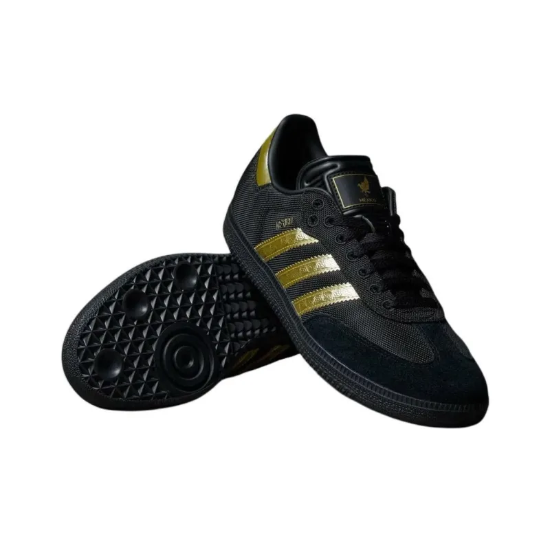 Adidas Samba Og Mexico Black Gold Metallic-3