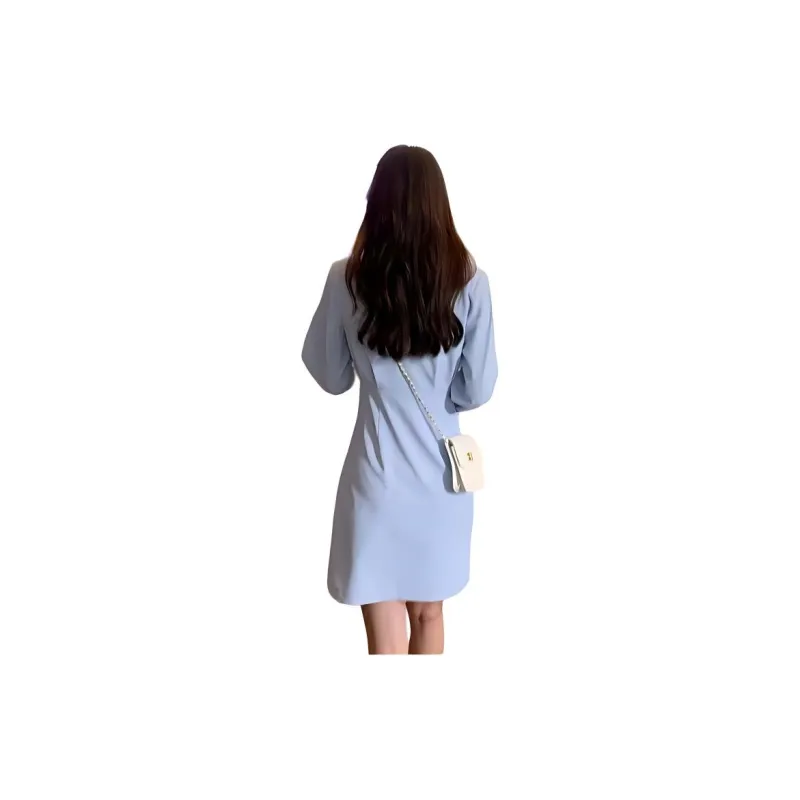 KEAB Long-Sleeved Dresses Women's Blue-1