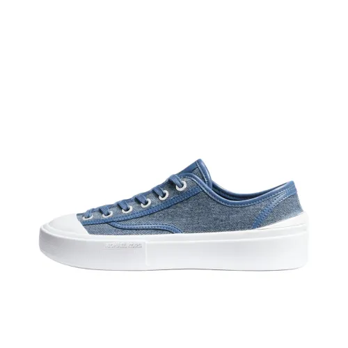 MICHAEL KORS Jude Low Top Canvas Shoes Women's Denim Blue