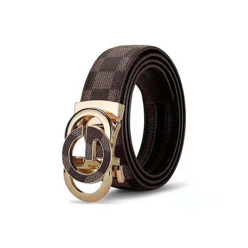 Yalu Preferred Cow Split Leather Belts Men's Width 3.5cm