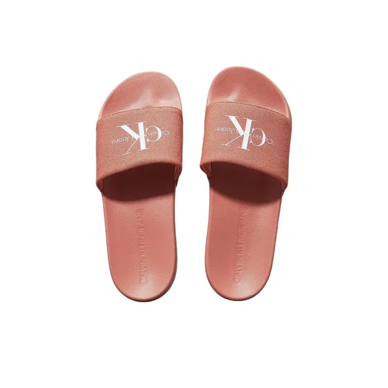 CKJ CALVIN KLEIN JEANS Slide Slippers Men's Red-3