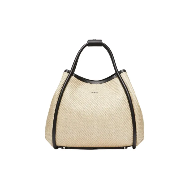 MaxMara Polyamide One Shoulder Handbag Small Size Women's Cream-1