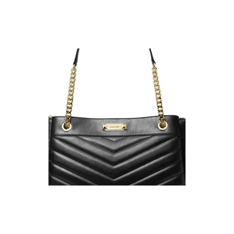 MICHAEL KORS Whitney Pu Handbag Medium Size Women's Black-3