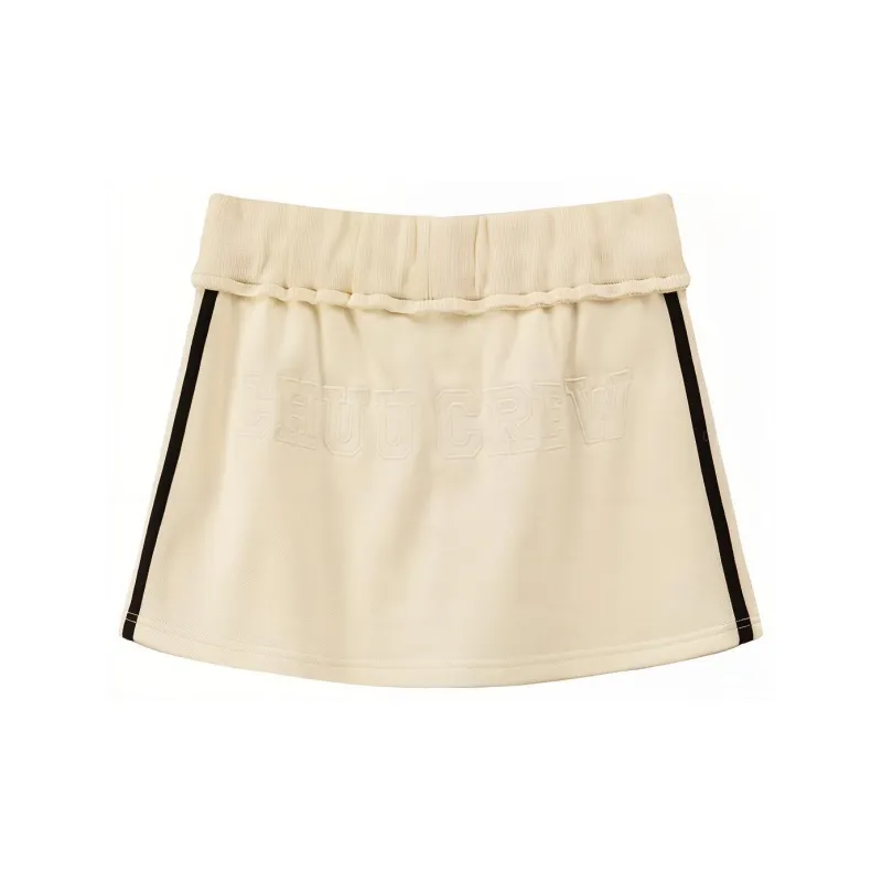 CHUU Casual Short Skirts Women's White Apricot-1