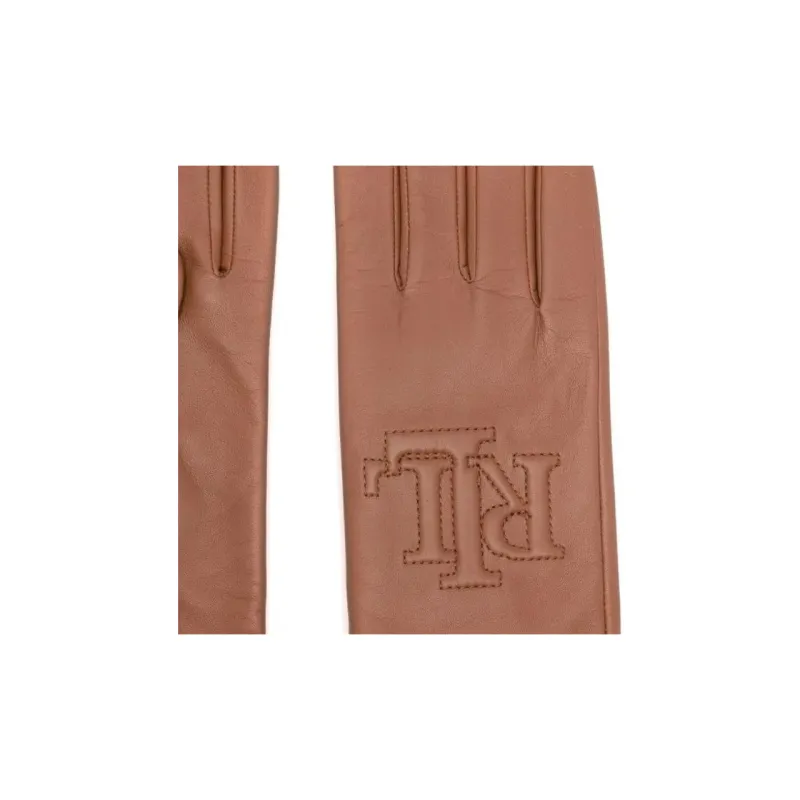 LAUREN RALPH LAUREN Logo embossed Leather Gloves-2