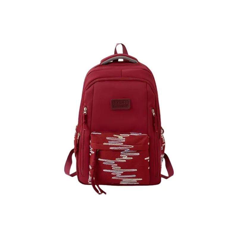URBAN FOREST Nylon Backpack Regular Unisex White/Black/Pink/Burgundy/Blue-6