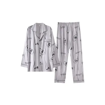 MIIOW Trend Party Series Pajama Set Men's Silver