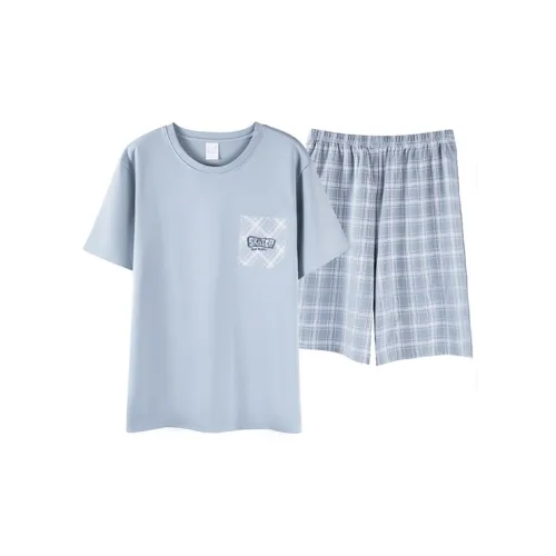 MIIOW Pajama Set Men's Light Blue