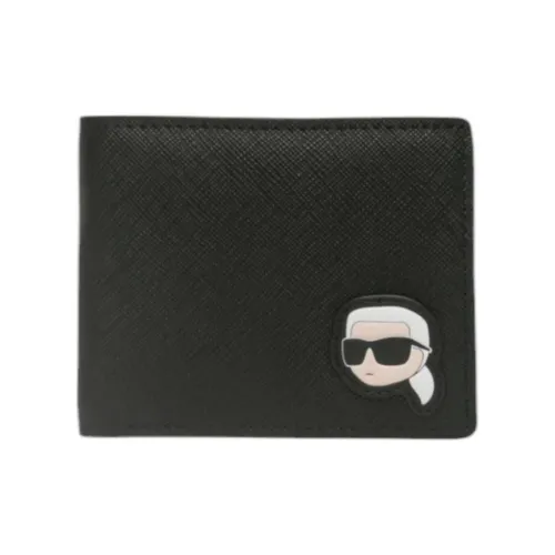 KARL LAGERFELD PU Polyurethane Wallet Men's Black