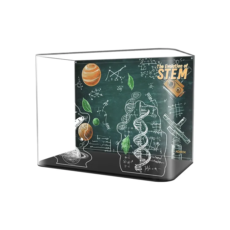 KGBOX For 21355 Knowledge Is Power STEM Plastic Display Case Storage Dust Cover Model Accessories-8