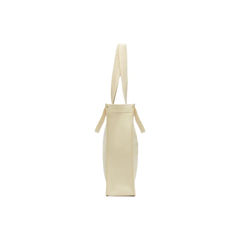 Maison Margiela Cabas Calfskin Tote Bag, Shopping Bag, Handbag Women's Light Beige White-2