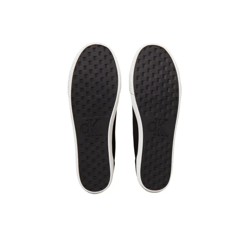 CKJ CALVIN KLEIN JEANS Low Top Canvas Shoes Men's Black-5