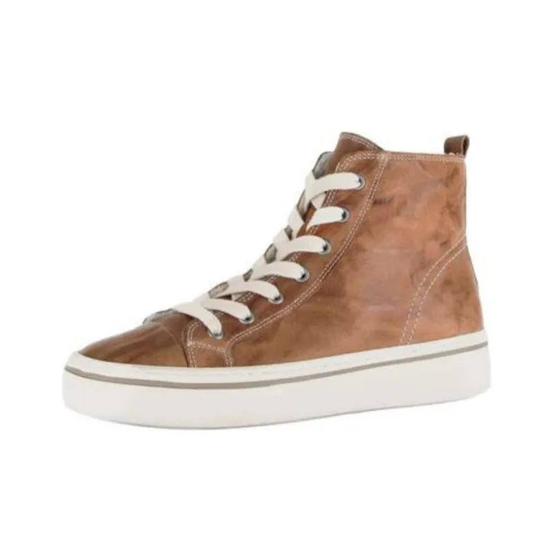 Gabor Fashion High Top Casual Shoes Unisex Brown-1