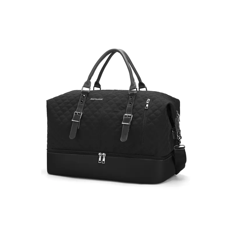 JEANSWEST Fabric Portable Crossbody Travel Bag Gym Bag Luggage Bag Unisex Multicolor-1