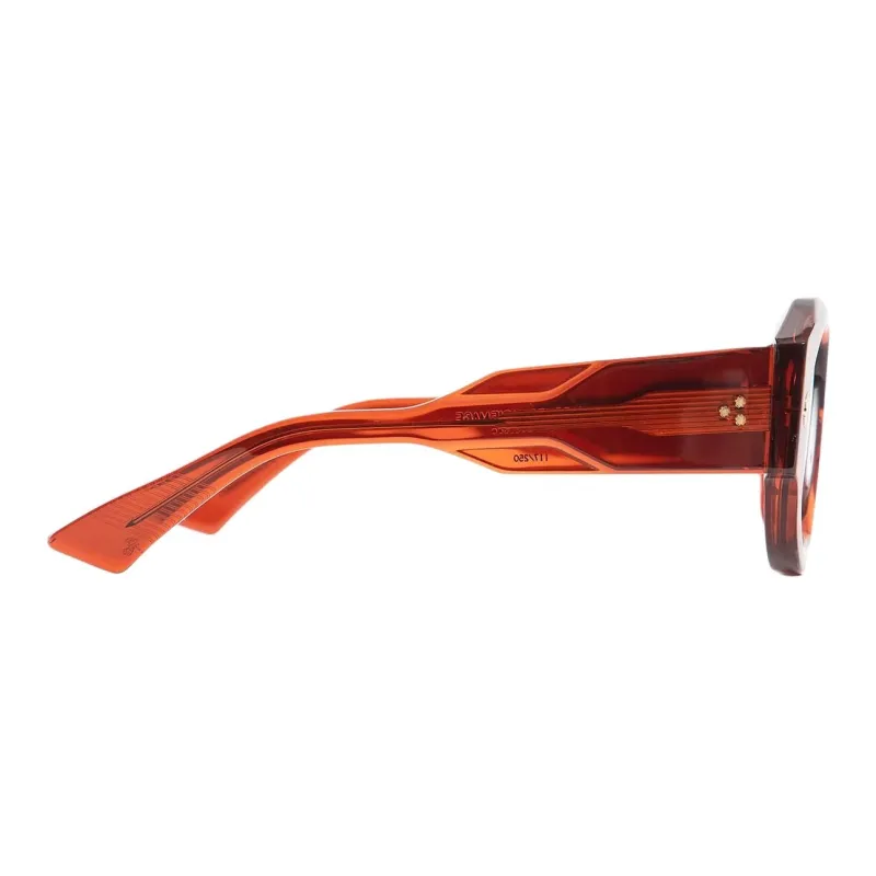 JACQUES MARIE MAGE Acetate Square Sunglasses Unisex Orange-2