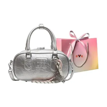 Yalu PU Handbag Regular Women's Black/Pink/White/Silver
