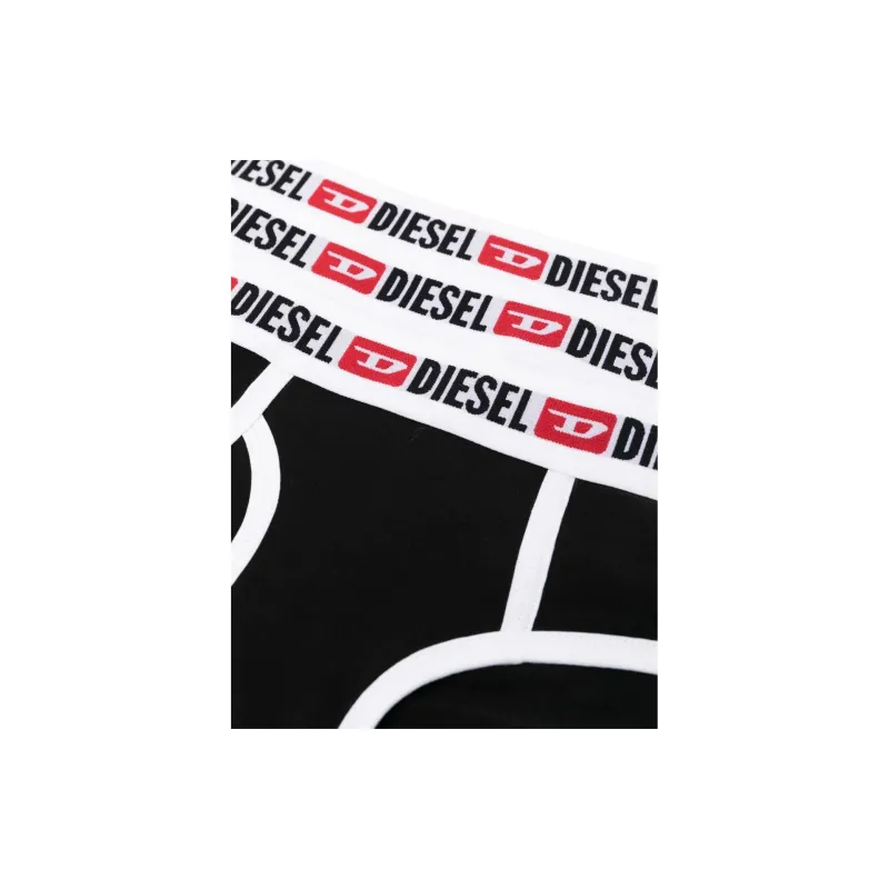 DIESEL Logo Waistband Three Pack Briefs-3
