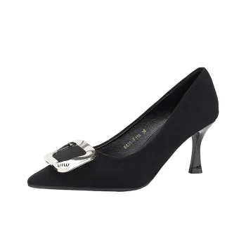 BBMTR High Heels Women's Black/Yellow/Burgundy