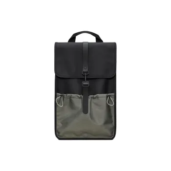 Rains PU Backpack Unisex Black & Green